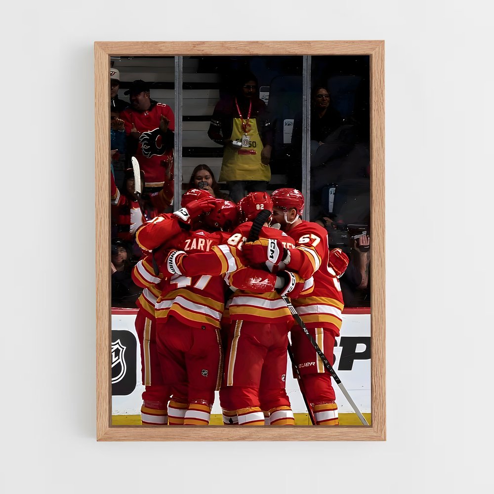 Poster Calgary de flames – affiche Hockey sur glace (vue 4)